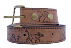 Belt Engraved and stitched